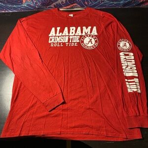 Hanes Red Alabama Crimson Tide Long Sleeve Shirt size 2XL